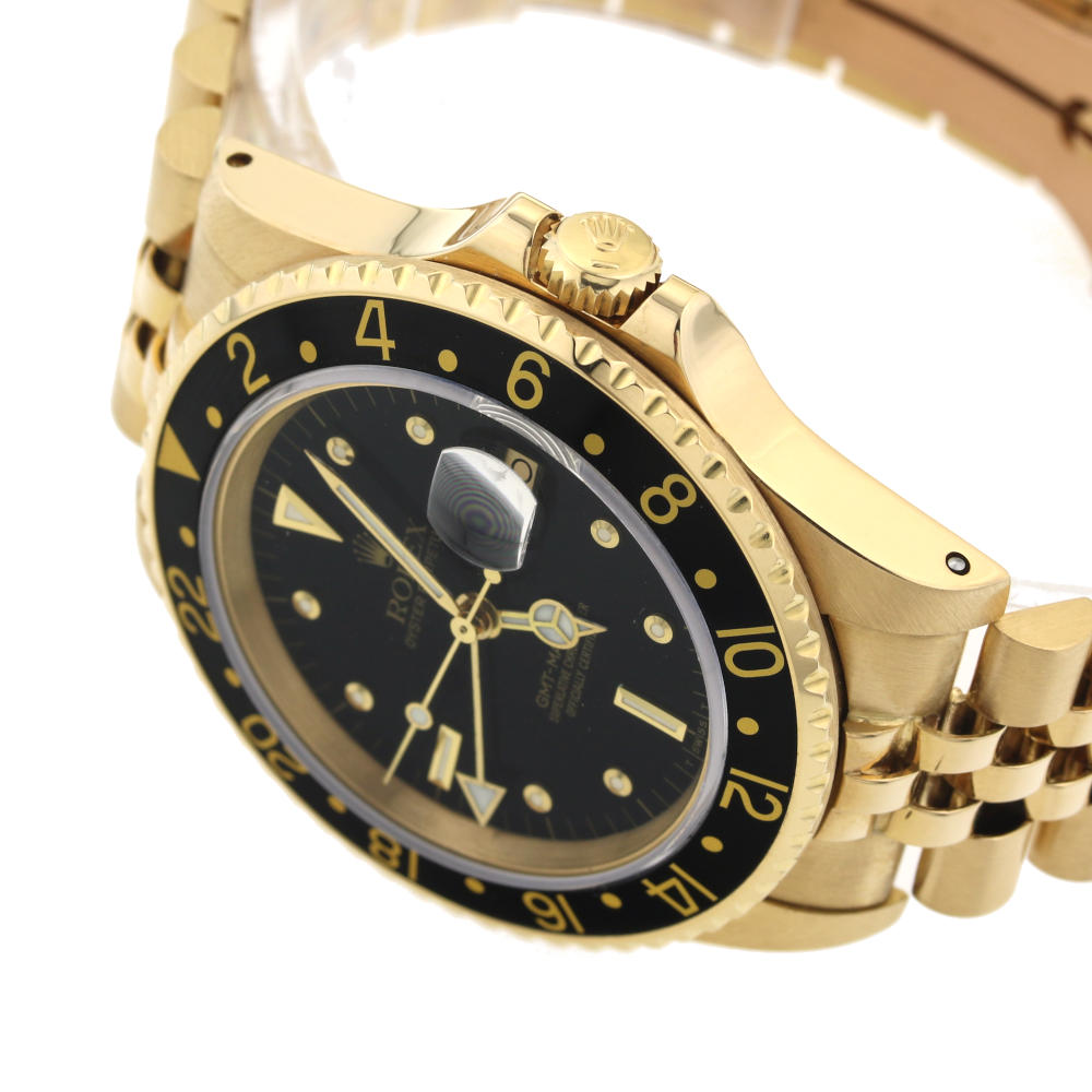 ー品販売Rotating Bezel 18K Model Gold 16758 Rolex 16753, Compatible Yellow  Master GMT with Plastic 並行輸入品 腕時計用品