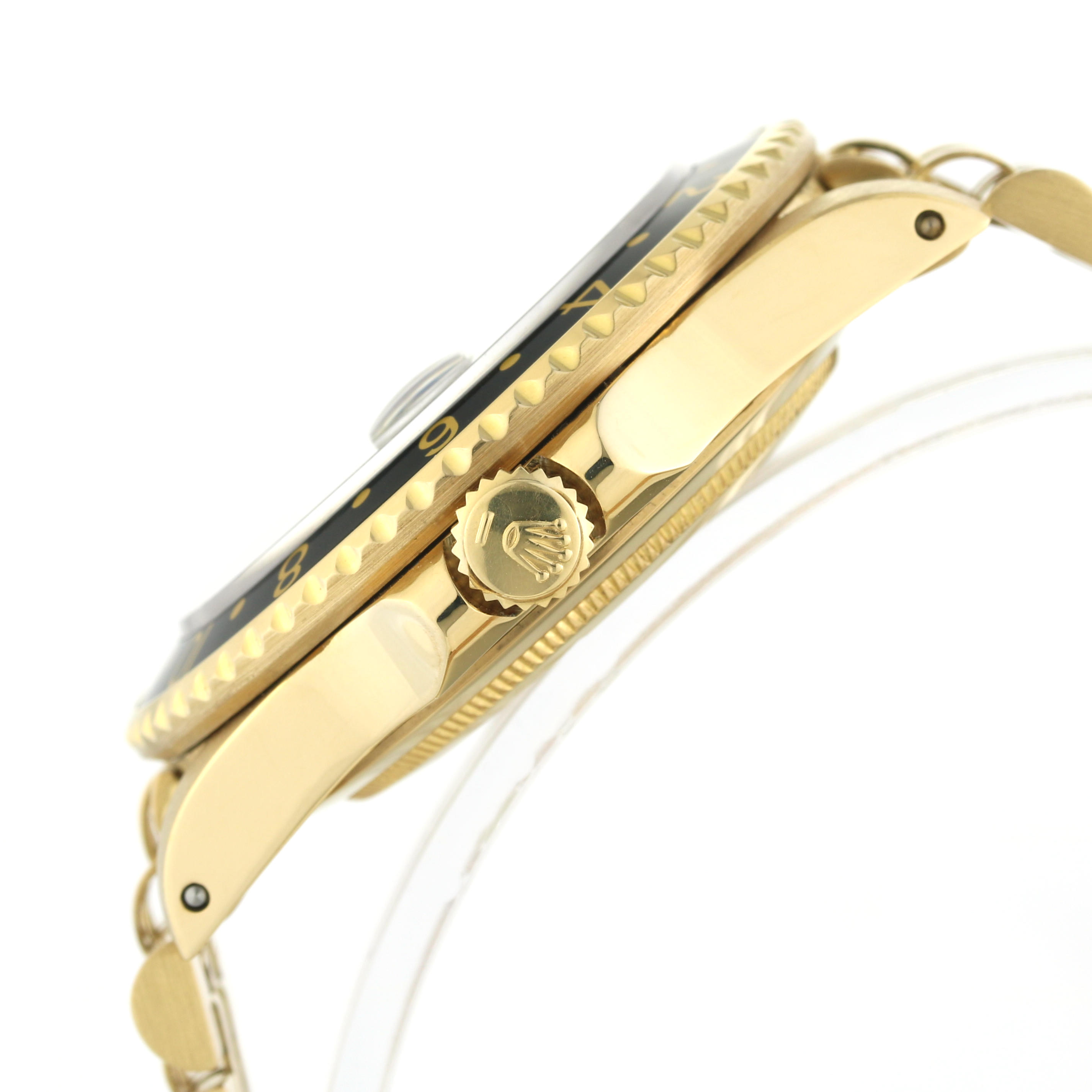 スーパーセールスーパーセールRotating Bezel 18K Yellow Gold Compatible With Rolex Plastic  Model GMT Master 16753, 16758 並行輸入品 腕時計用品