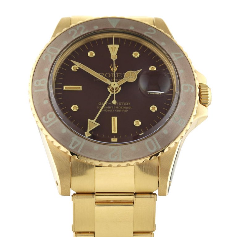Rolex GMT-Master Tigerauge Vintage Plexi Nipple Dial Ref.1675