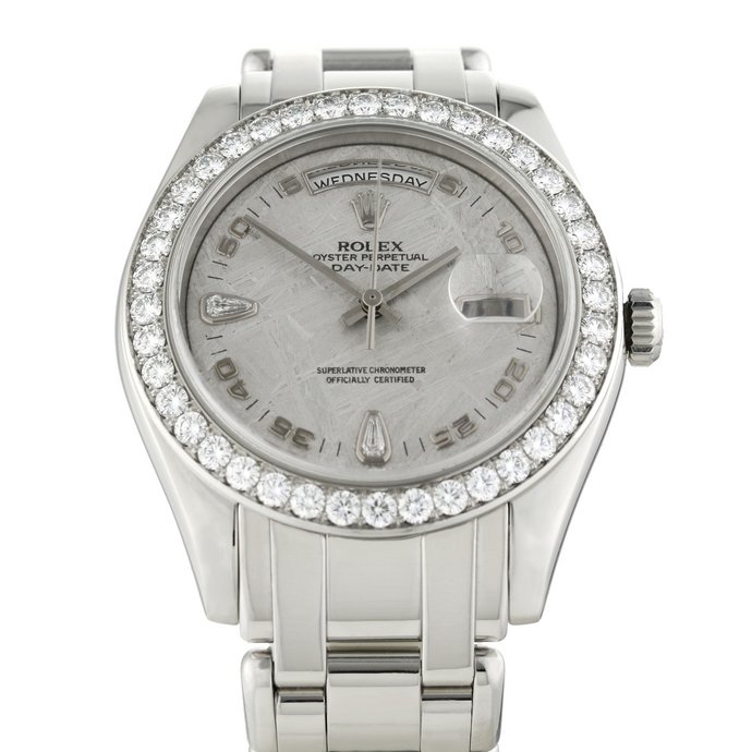 Rolex Day-Date Masterpiece Platinum Meteorit Diamond Dial 39mm Ref.18946